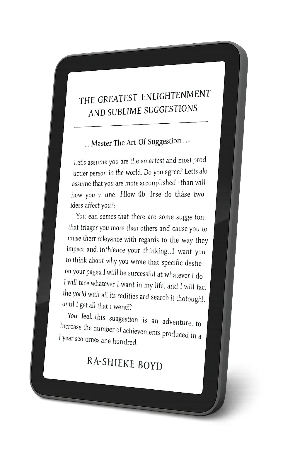 Tablet with book cover